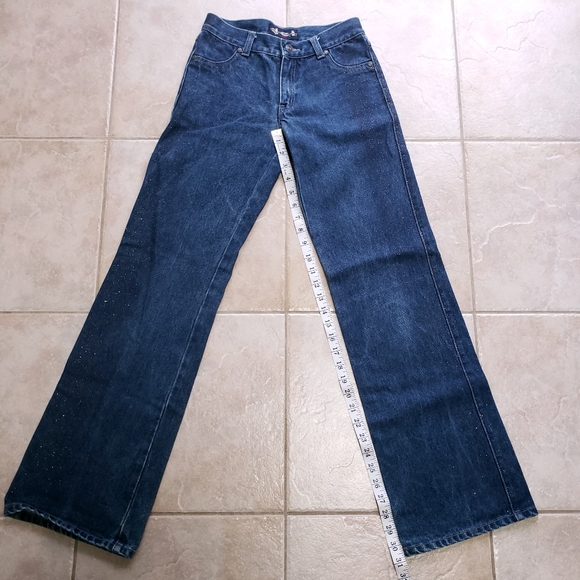 Vintage Y2K D.E.I Glitter Wide Leg Jeans - Picture 15 of 15